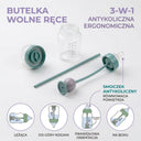 Butelka Hands-Free 3-w-1 PrietenBebe: Spokojne karmienie, wolne ręce dla mamy
