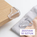 Ochraniacze narożników silikonowe — Zestaw 10 sztuk