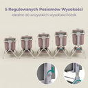 Łóżeczko dostawne dla niemowląt z bujakiem elektrycznym 3-w-1