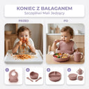 Silikonowy zestaw do karmienia niemowląt 8 elementów – bez BPA